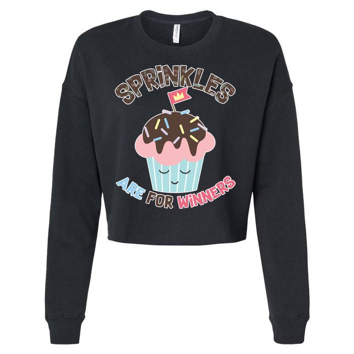 Sprinkles Are For Winners Cropped Pullover Crew