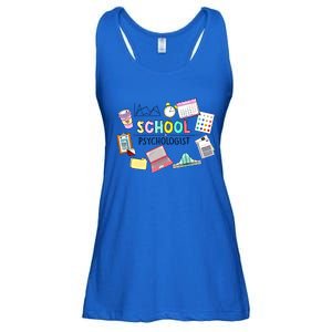 School Psychologist School Psych Psychologist Social Worker Gift Ladies Essential Flowy Tank