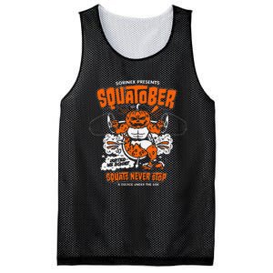 Sorinex Presents Squatober Squats Never Stop Funny Design Gift Mesh Reversible Basketball Jersey Tank