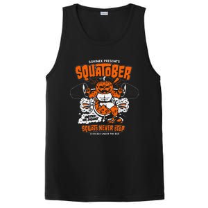 Sorinex Presents Squatober Squats Never Stop Funny Design Gift PosiCharge Competitor Tank