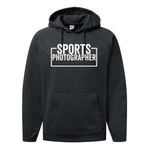 Sports Photographer Performance Fleece Hoodie