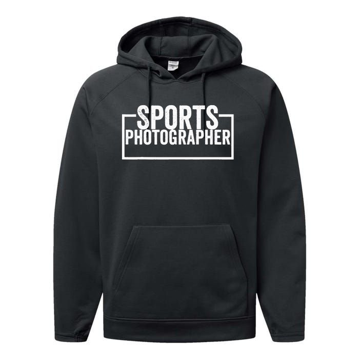 Sports Photographer Performance Fleece Hoodie