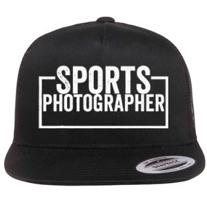 Sports Photographer Flat Bill Trucker Hat