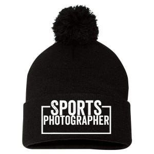 Sports Photographer Pom Pom 12in Knit Beanie