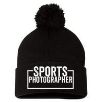 Sports Photographer Pom Pom 12in Knit Beanie