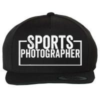 Sports Photographer Wool Snapback Cap