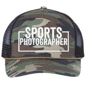 Sports Photographer Retro Rope Trucker Hat Cap