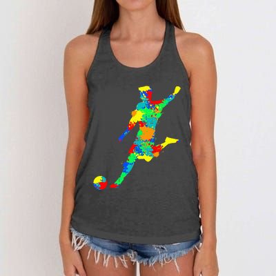 Soccer Player Women's Knotted Racerback Tank