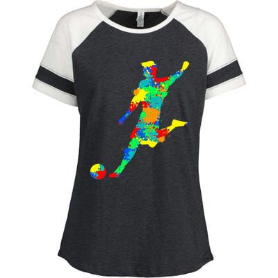 Soccer Player Enza Ladies Jersey Colorblock Tee