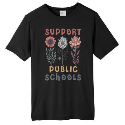 Support Public Schools Public Teacher School Protect Schools Tall Fusion ChromaSoft Performance T-Shirt