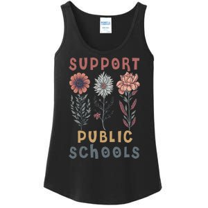 Support Public Schools Public Teacher School Protect Schools Ladies Essential Tank