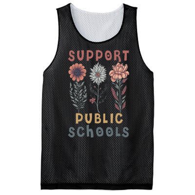 Support Public Schools Public Teacher School Protect Schools Mesh Reversible Basketball Jersey Tank