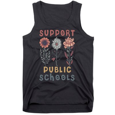 Support Public Schools Public Teacher School Protect Schools Tank Top