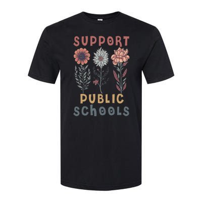 Support Public Schools Public Teacher School Protect Schools Softstyle® CVC T-Shirt