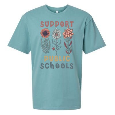 Support Public Schools Public Teacher School Protect Schools Sueded Cloud Jersey T-Shirt