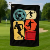 Soccer Player Golf Towel