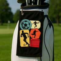Soccer Player Golf Towel