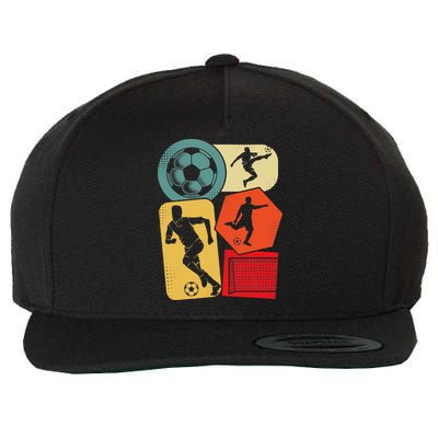 Soccer Player Wool Snapback Cap
