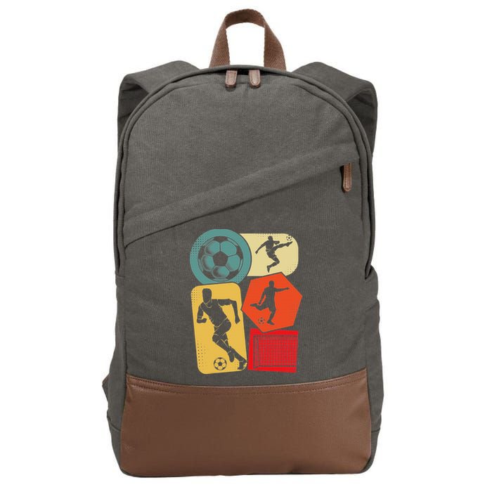 Soccer Player Cotton Canvas Backpack