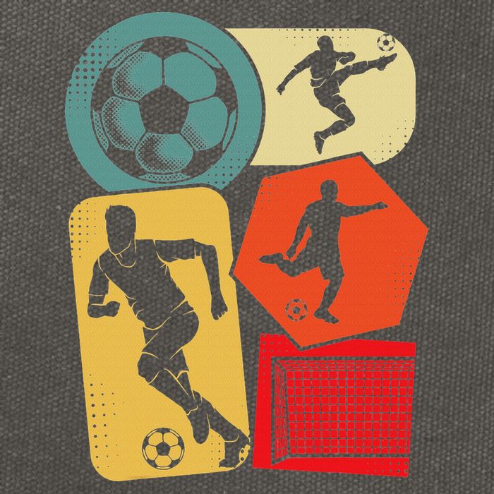 Soccer Player Cotton Canvas Backpack