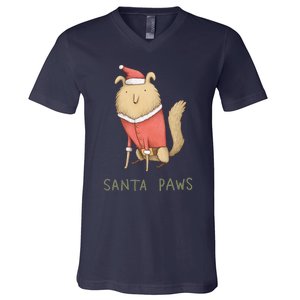 Santa Paws V-Neck T-Shirt