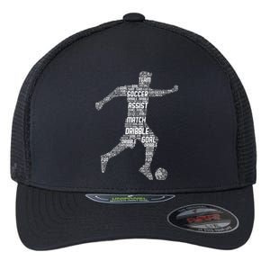 Soccer Player Flexfit Unipanel Trucker Cap