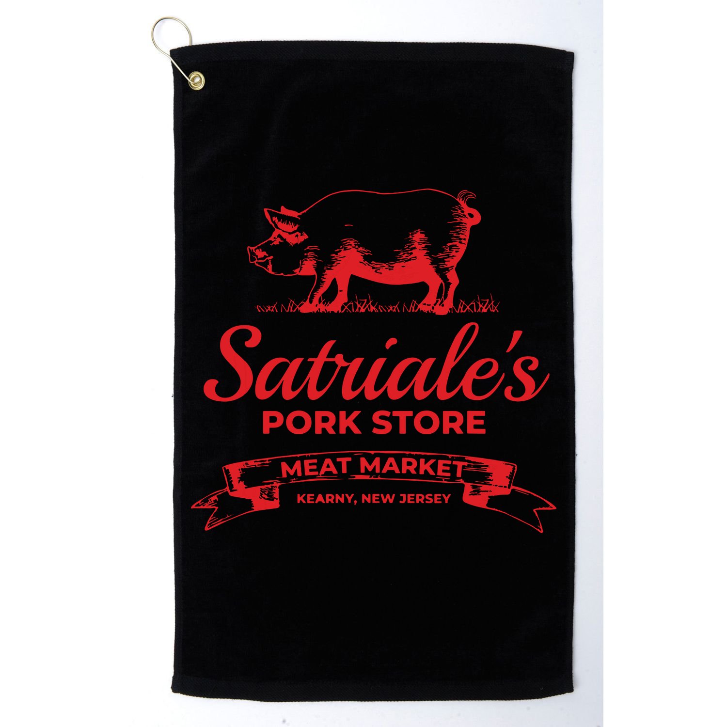 Satriales Pork Store Kearny New Jersey Golf Towel