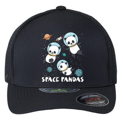 Space Pandas Shirts Funny Astronaut Planet Travel Tee Flexfit Unipanel Trucker Cap