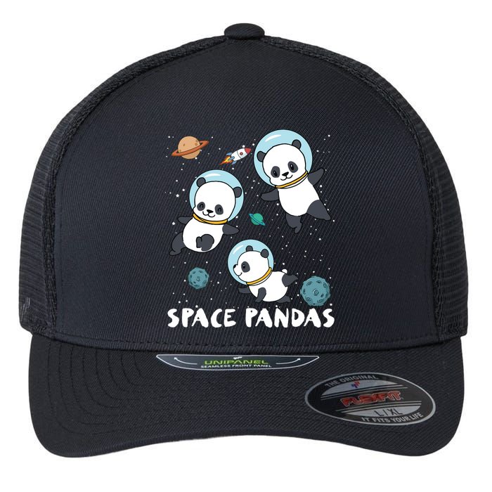 Space Pandas Shirts Funny Astronaut Planet Travel Tee Flexfit Unipanel Trucker Cap