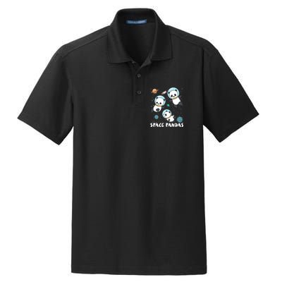 Space Pandas Shirts Funny Astronaut Planet Travel Tee Dry Zone Grid Polo