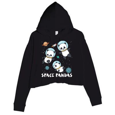 Space Pandas Shirts Funny Astronaut Planet Travel Tee Crop Fleece Hoodie
