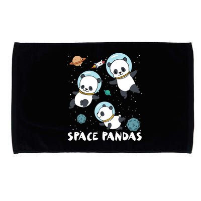 Space Pandas Shirts Funny Astronaut Planet Travel Tee Microfiber Hand Towel