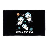 Space Pandas Shirts Funny Astronaut Planet Travel Tee Microfiber Hand Towel