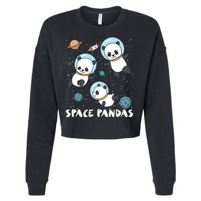 Space Pandas Shirts Funny Astronaut Planet Travel Tee Cropped Pullover Crew