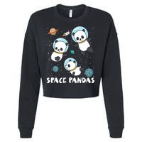 Space Pandas Shirts Funny Astronaut Planet Travel Tee Cropped Pullover Crew
