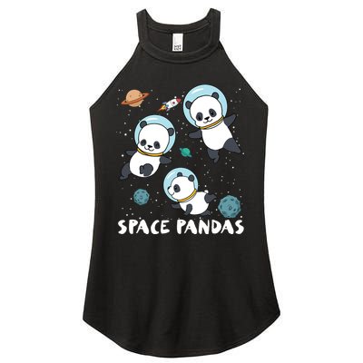 Space Pandas Shirts Funny Astronaut Planet Travel Tee Women's Perfect Tri Rocker Tank