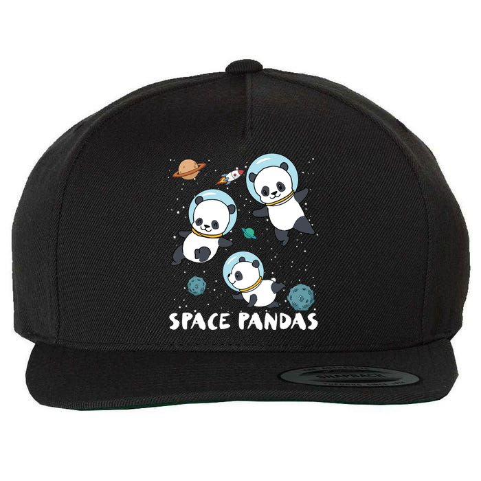 Space Pandas Shirts Funny Astronaut Planet Travel Tee Wool Snapback Cap