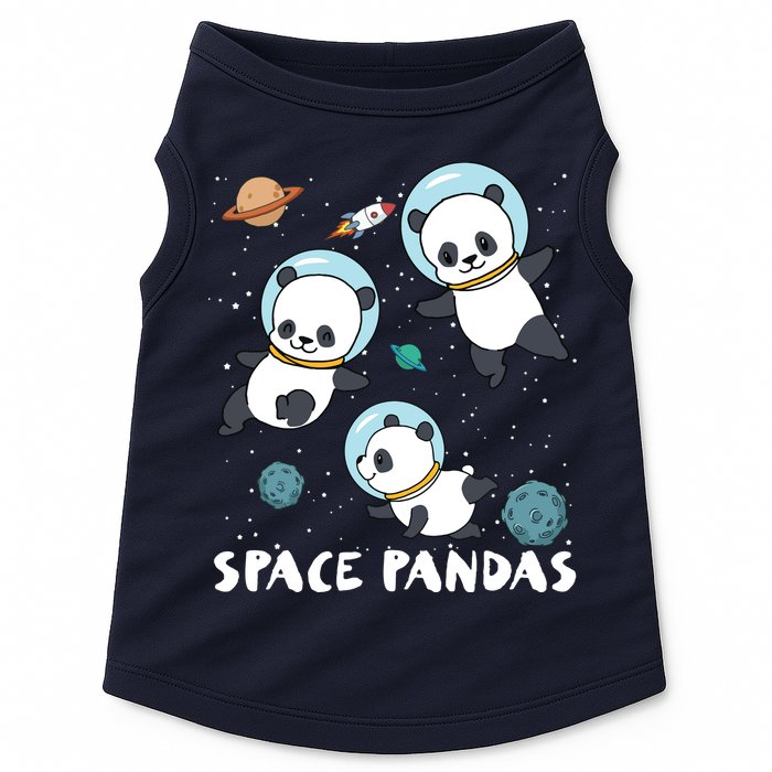 Space Pandas Shirts Funny Astronaut Planet Travel Tee Doggie Tank