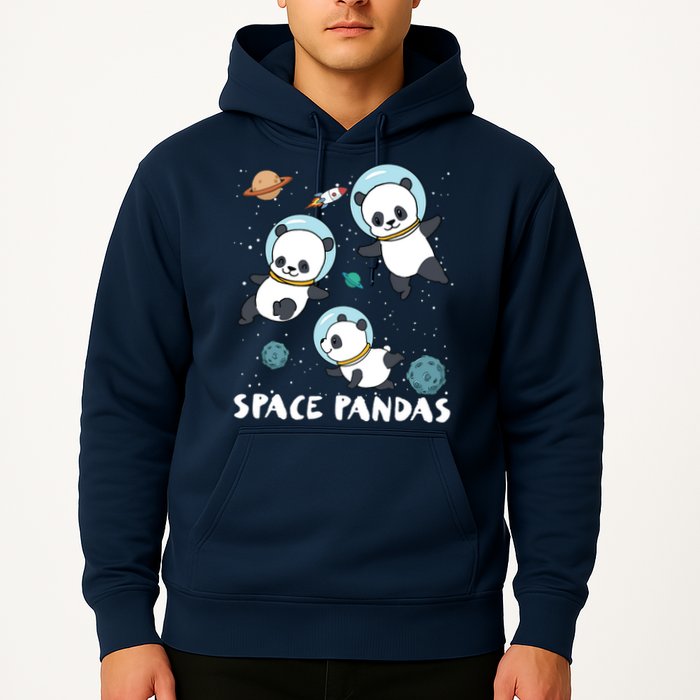 Space Pandas Shirts Funny Astronaut Planet Travel Tee Hoodie