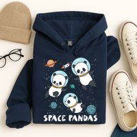 Space Pandas Shirts Funny Astronaut Planet Travel Tee Hoodie