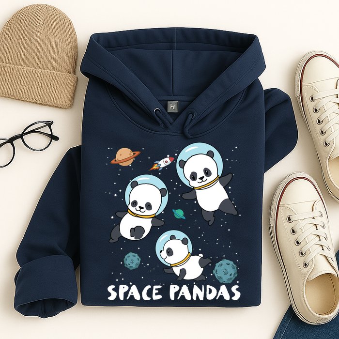 Space Pandas Shirts Funny Astronaut Planet Travel Tee Hoodie