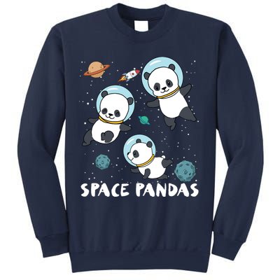 Space Pandas Shirts Funny Astronaut Planet Travel Tee Sweatshirt