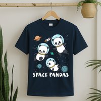 Space Pandas Shirts Funny Astronaut Planet Travel Tee T-Shirt