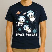 Space Pandas Shirts Funny Astronaut Planet Travel Tee T-Shirt