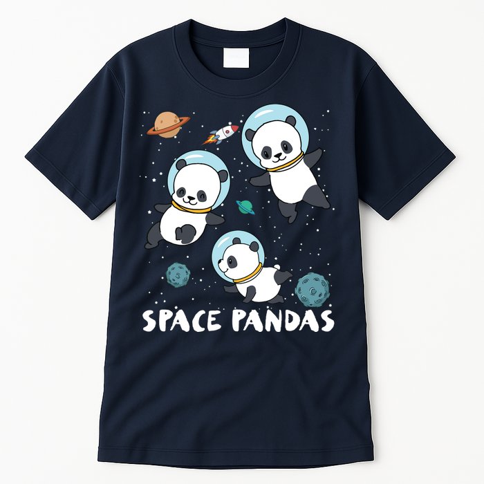 Space Pandas Shirts Funny Astronaut Planet Travel Tee Tall T-Shirt