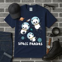 Space Pandas Shirts Funny Astronaut Planet Travel Tee Tall T-Shirt