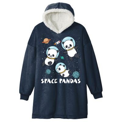 Space Pandas Shirts Funny Astronaut Planet Travel Tee Hooded Wearable Blanket