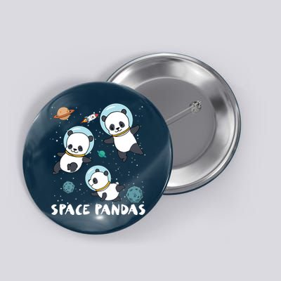 Space Pandas Shirts Funny Astronaut Planet Travel Tee Button