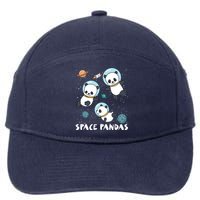 Space Pandas Shirts Funny Astronaut Planet Travel Tee 7-Panel Snapback Hat