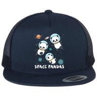 Space Pandas Shirts Funny Astronaut Planet Travel Tee Flatbill Hat